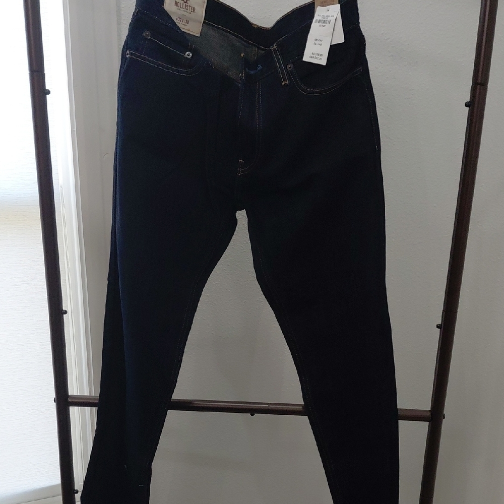 Hollister Men's Deep Indigo Bootcut Jeans